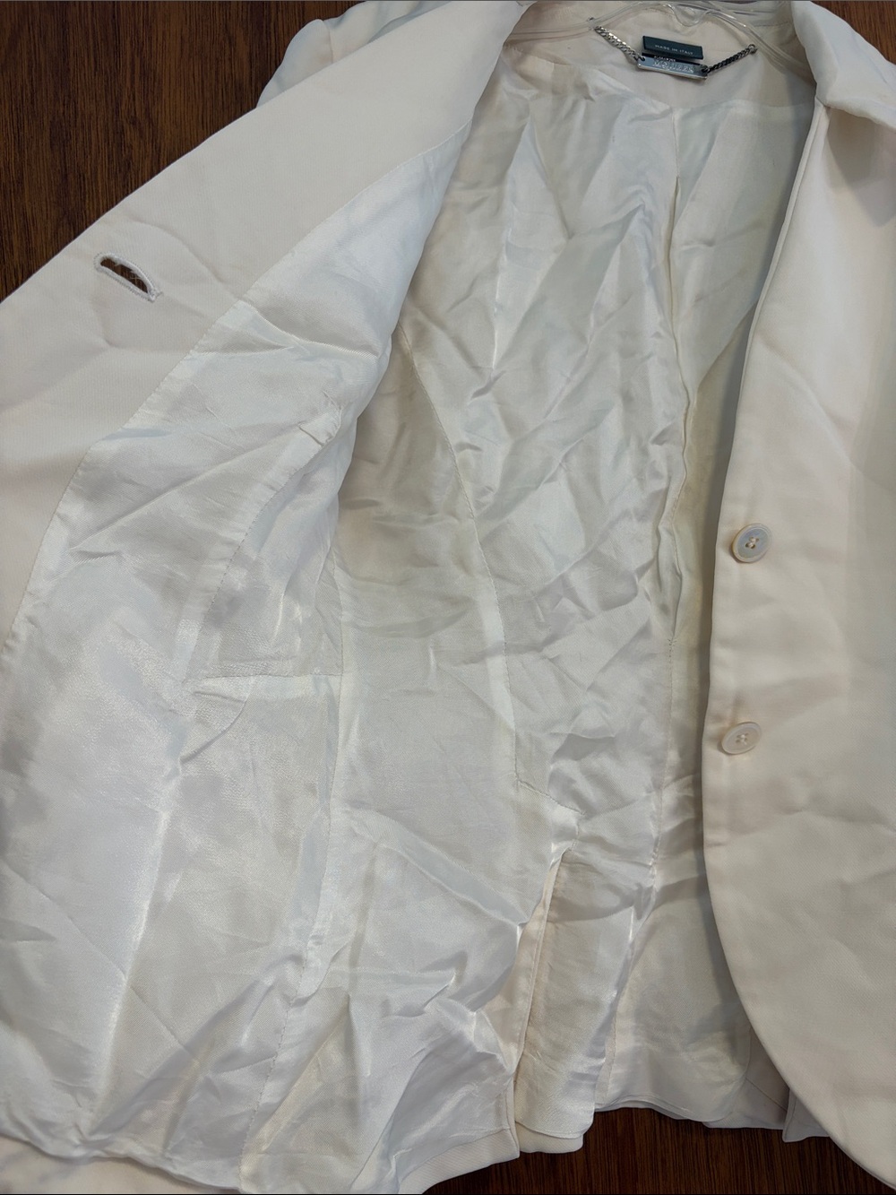 Alexander McQueen Ivory Cream Tailored Blazer Jacket Made in Italy Sz 40 - Picture 7 of 16